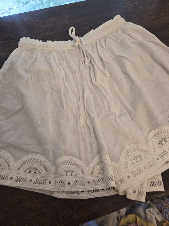 aerie Pants - aerie Cream Elastic Waist Gauze Shorts
